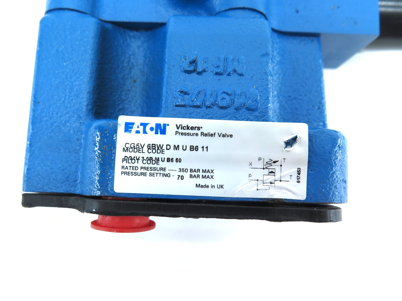 Eaton / Vickers CG5V6BWDMUB611 & DG4V30BMUB660 Pressure Relief Valve - Advance Operations