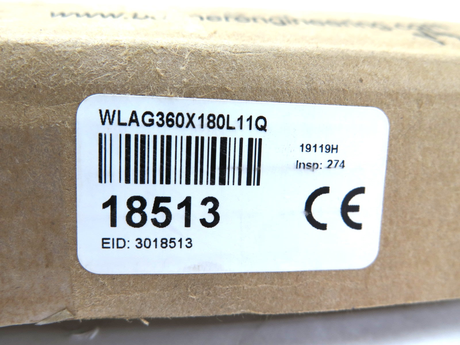 Banner WLAG360X180L11Q Industrial LED area light with 11¡ clear window Green - Advance Operations