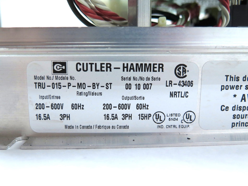 Eaton / Cutler-Hammer TRU-015-P-MO-BY-ST Motor Starter 15HP 200-600Vac - Advance Operations