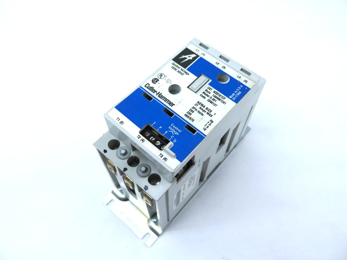 Cutler-Hammer W201K1CF Contactor 575V Max 10HP 120Vac Contact - Advance Operations