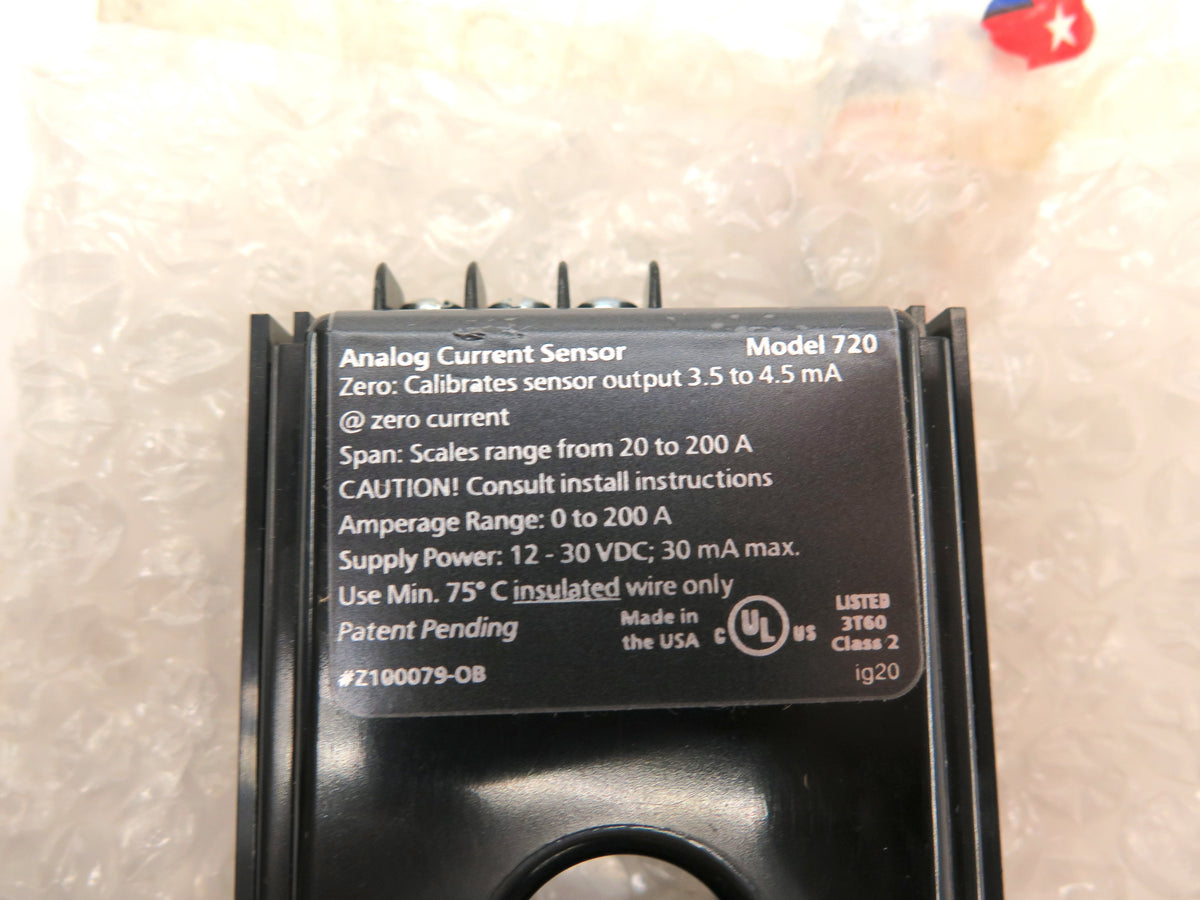 Veris Industries Model 720 Current Sensor / Switch - Advance Operations