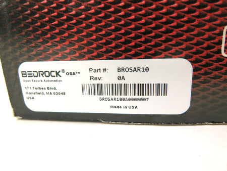 Bedrock BROSAR10 REV.0A OSA Remote Controller - Advance Operations