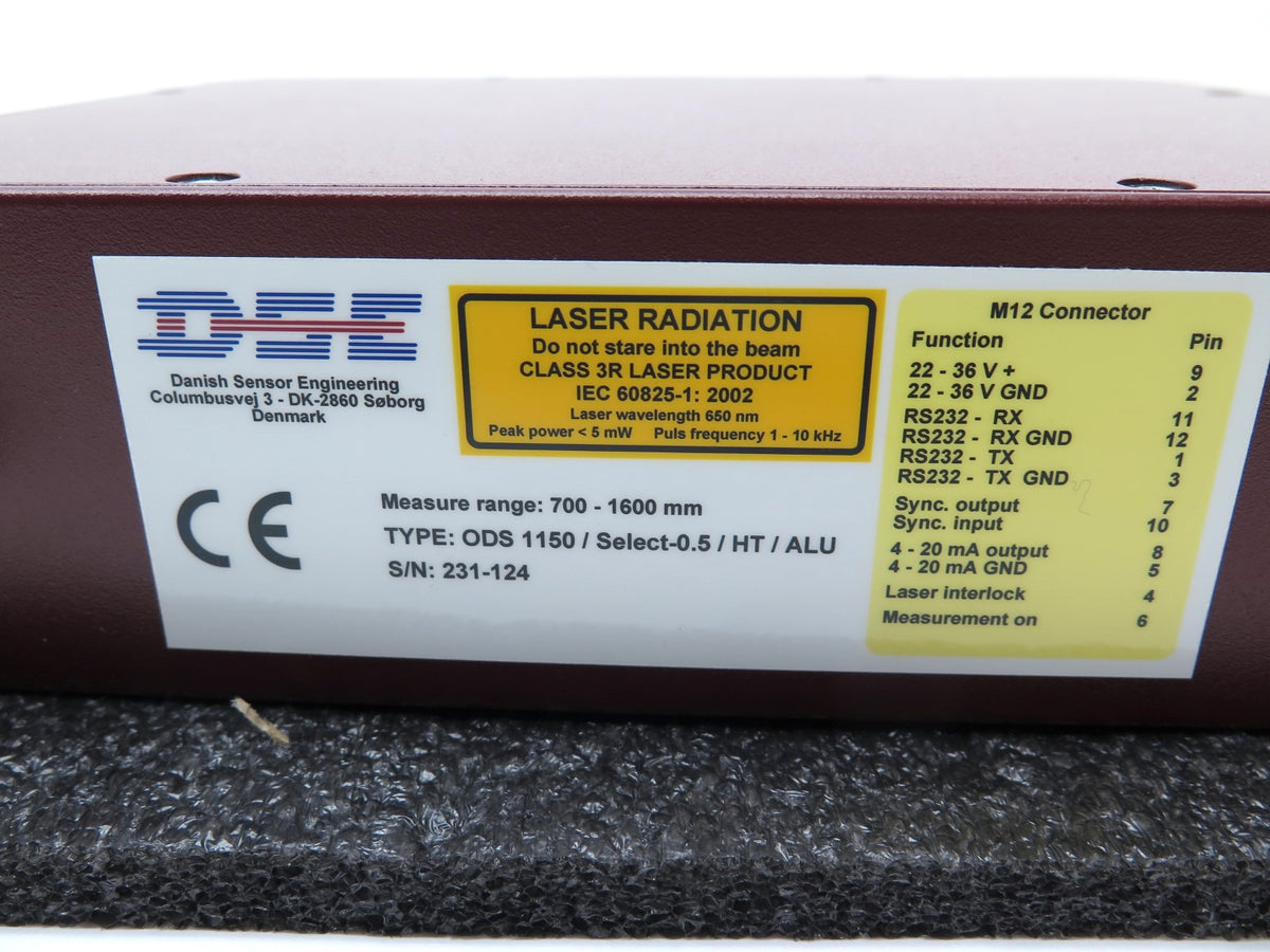 DSE ODS 1150 / Select-0.5 / HT / ALU Laser Sensor Measurement - Advance Operations