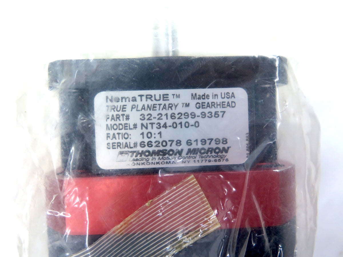 Thompson Micron NT34-010-0 NemaTrue Gearhead True Planetary 10:1 - Advance Operations
