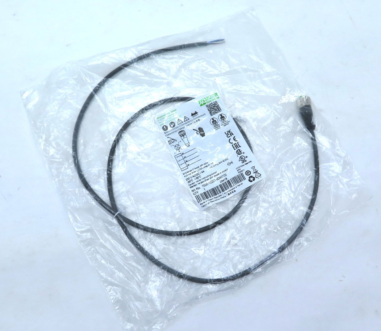 Murr Elektronik 7000-12221-6340100 Cordset & Connector 250Vac/DC 4 A - Advance Operations