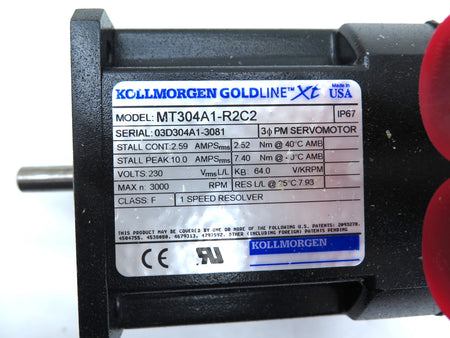 Kollmorgen MT304A1-R2C2 Servo Motor - Advance Operations