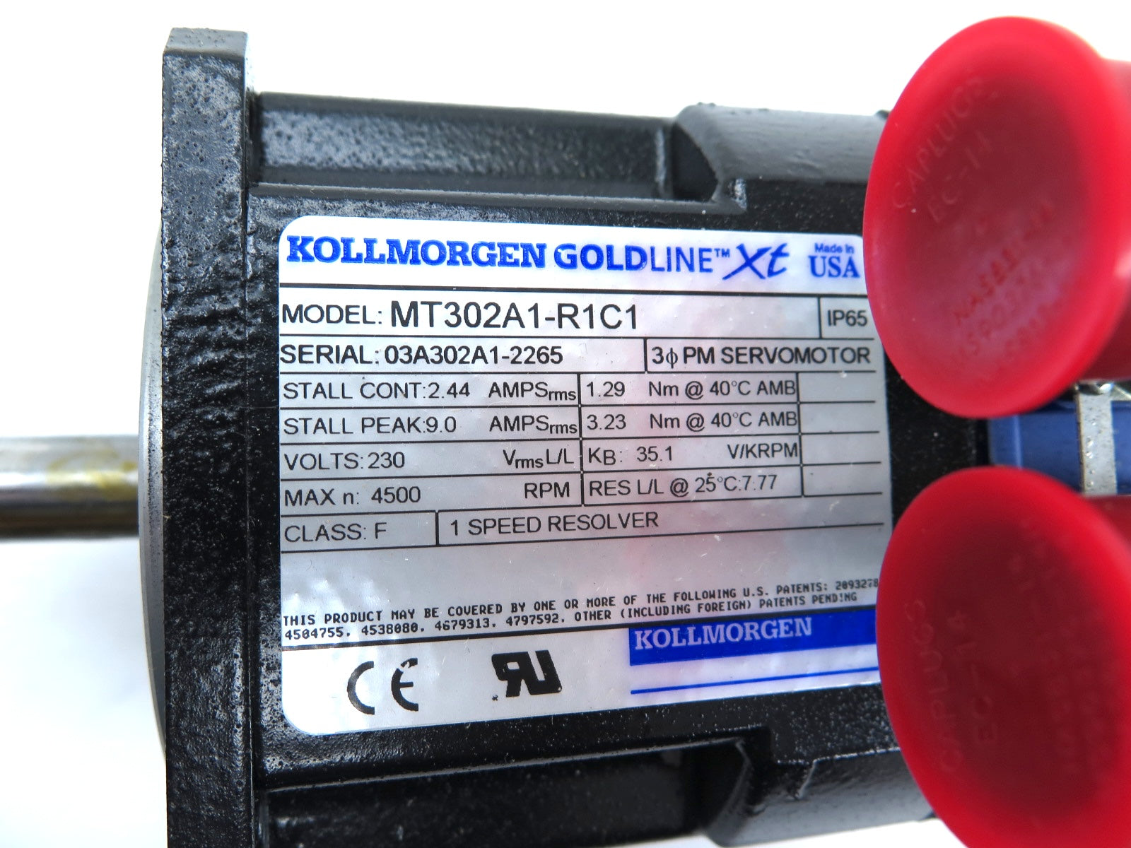 Kollmorgen MT302A1-R1C1 Servo Motor - Advance Operations
