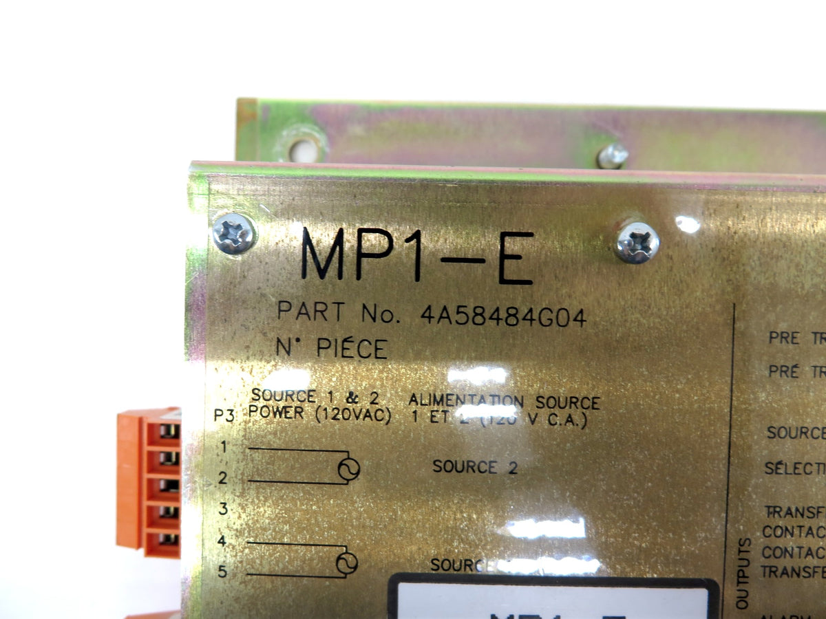 Mp1 Switch Machine Cutler Hammer ATS-MP1 / 4A58484G04 Automatic Transfer Switch Controller ...