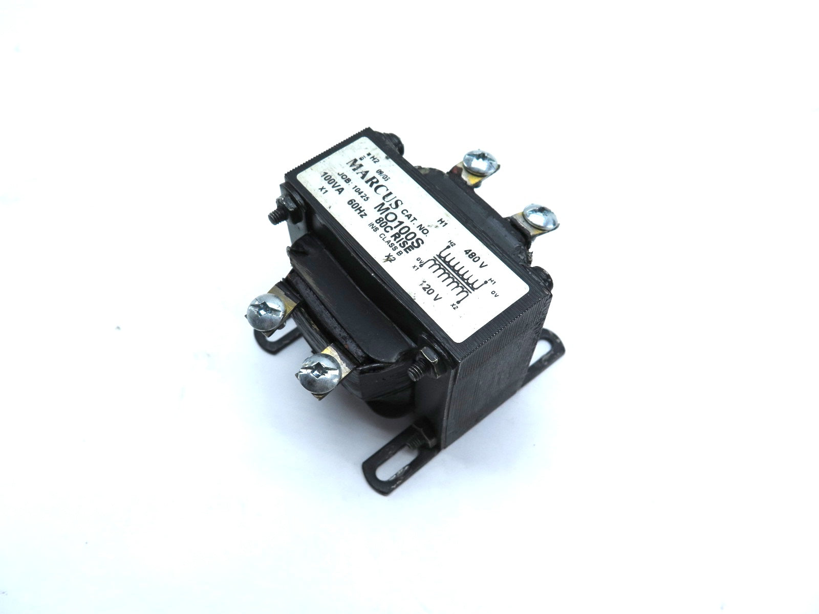 Marcus MO100S 100VA 60Hz Transformer 480V to 120V - Advance Operations
