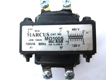 Marcus MO100S 100VA 60Hz Transformer 480V to 120V - Advance Operations