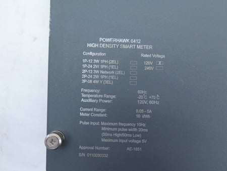 Triacta Powerhawk 6412 High Density Smart Electrical Meter - Advance Operations