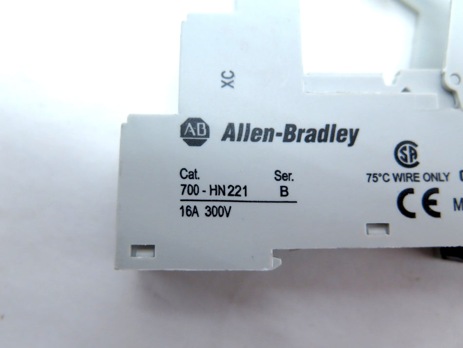 Allen-Bradley 700-HN221 Base & 700-HK36A1 Relay 120Vac LOT OF 2 - Advance Operations