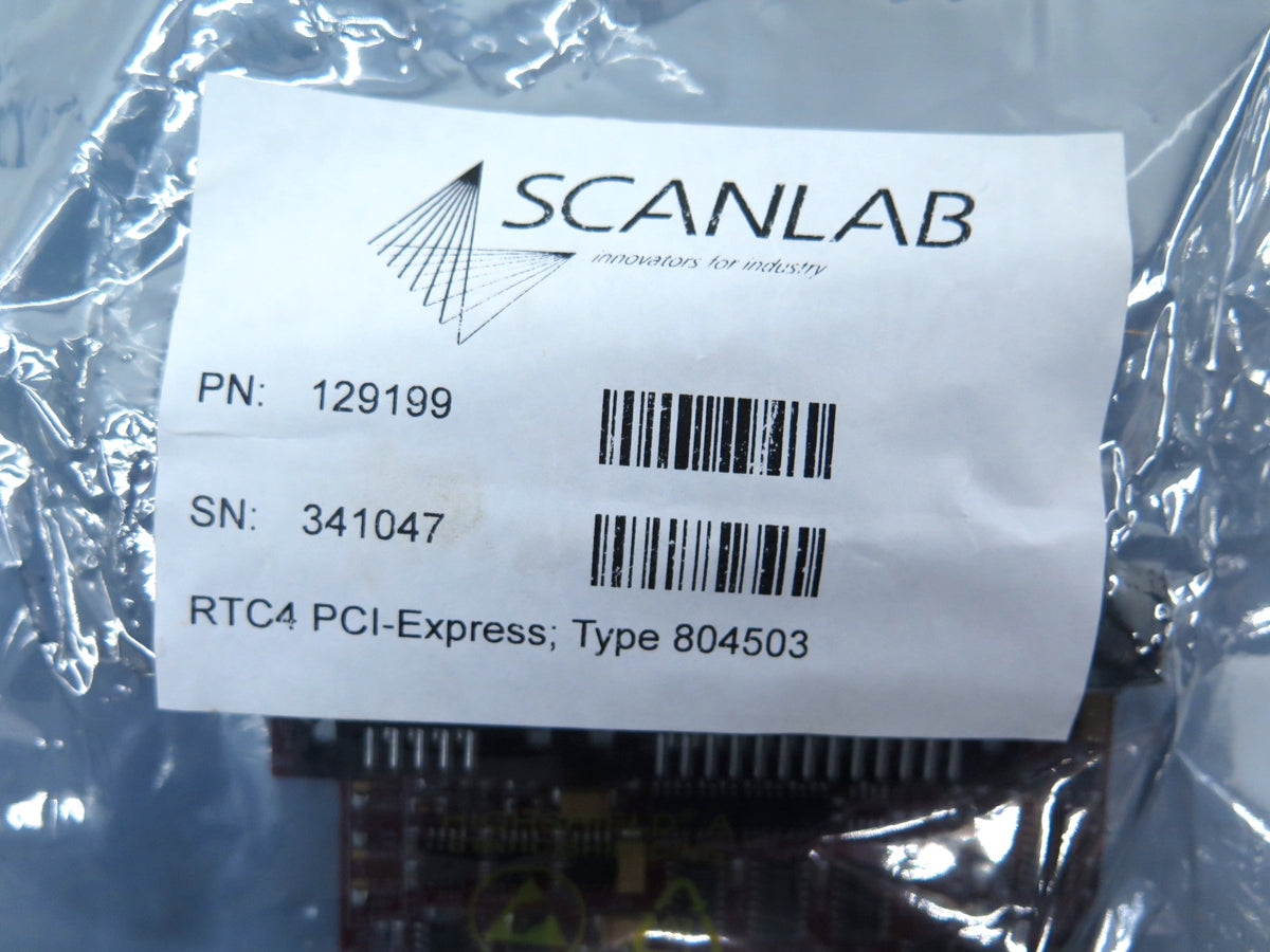 Rhps Rtc4 Telesis / SCANlab RTC4 PCI-Express Control Board Type 804503 PN: 129199 ...
