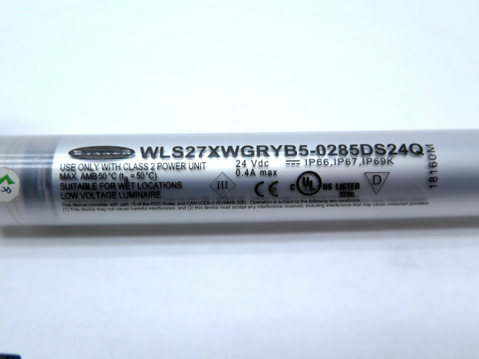 Banner WLS27XWGRYB5-0285DS24Q LED Strip Light Multicolor 285mm - Advance Operations