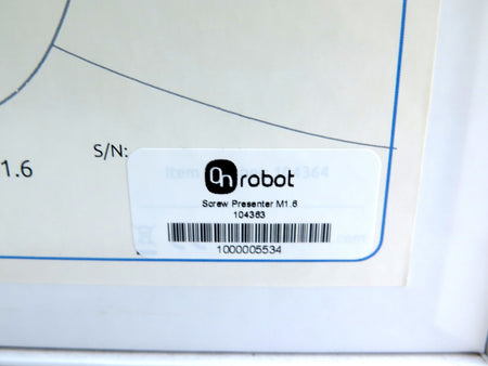 OnRobot 104363 / Screw Presenter M1.6 Robot Part - Advance Operations