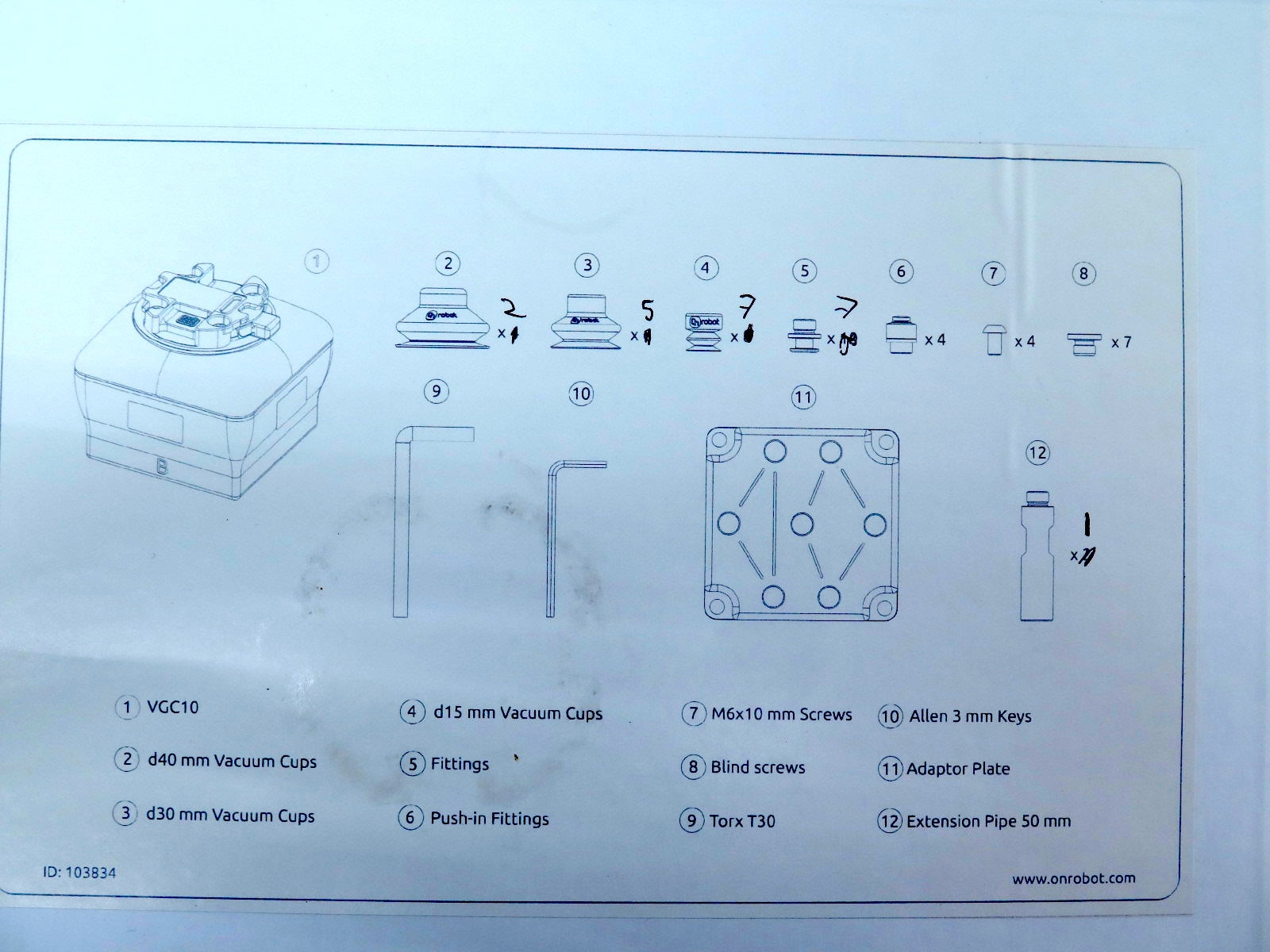 OnRobot 102844 Pneumatic Gripper KIT READ - Advance Operations