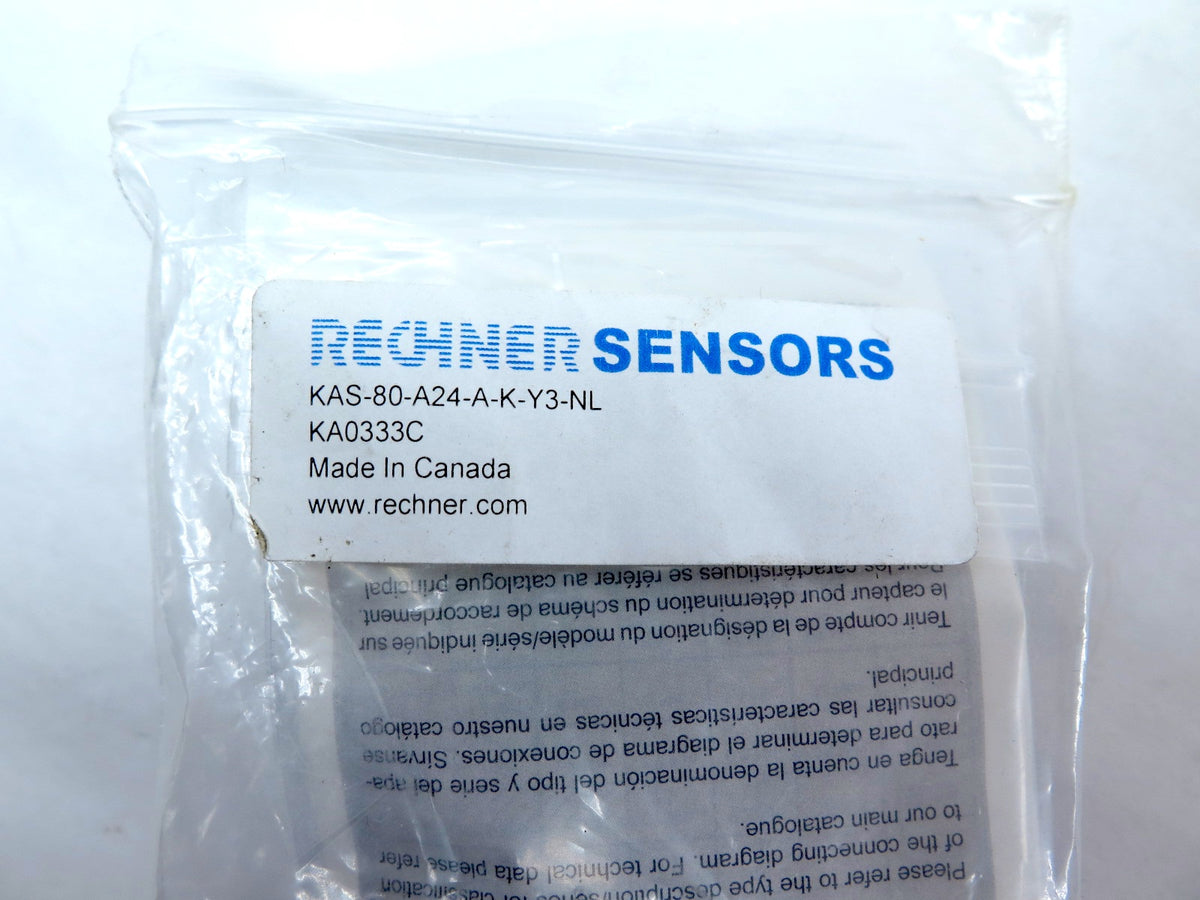 Rechner KAS-80-A24-A-K-Y3-NL Proximity Sensor - Advance Operations