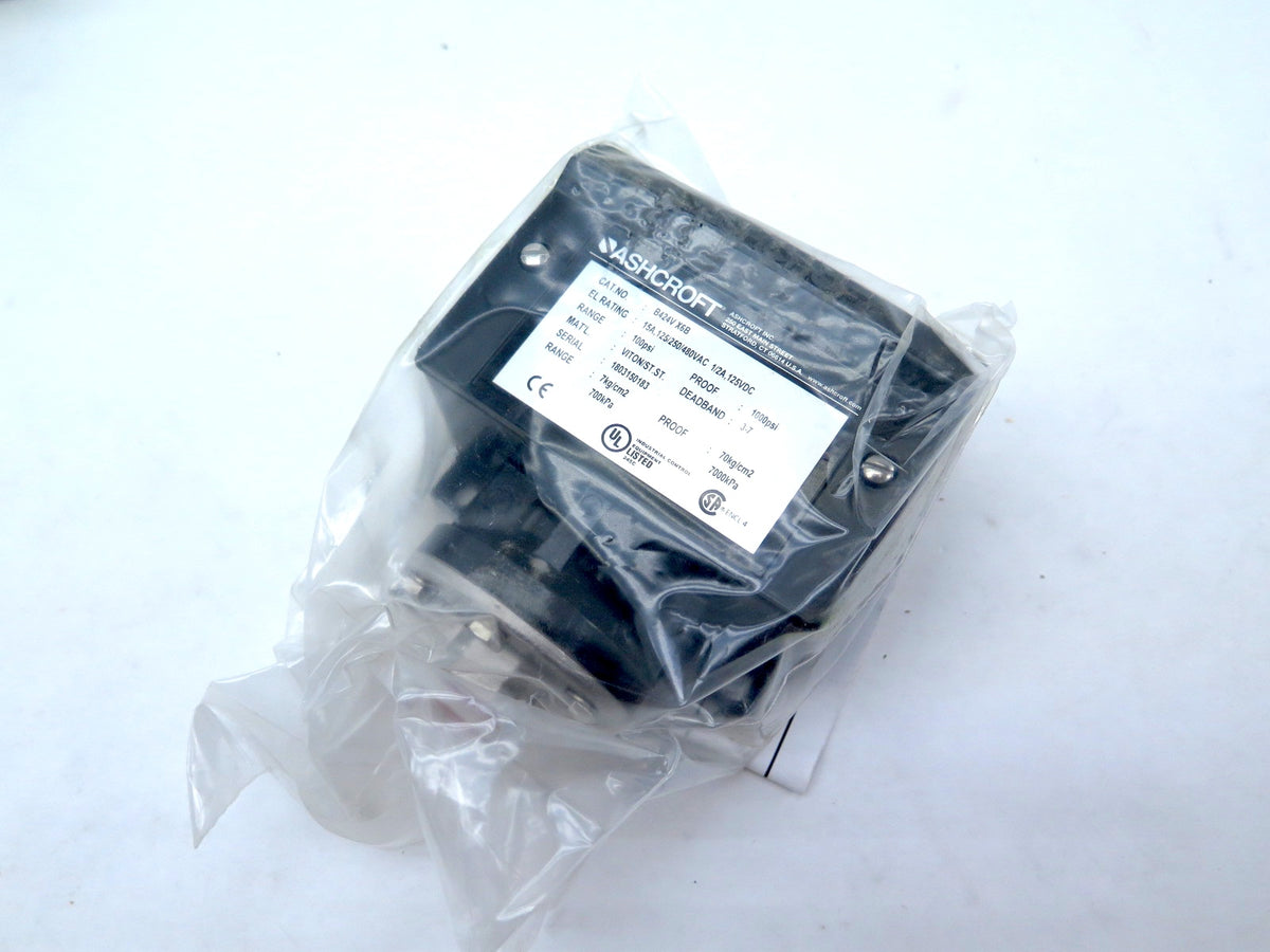 Ashcroft B424V X6B Pressure Switch With NEMA 4X Enclosure 100PSI - Advance Operations
