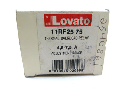 Lovato 11RF25 75 Thermal Overload Relay 4.5-7.5A - Advance Operations
