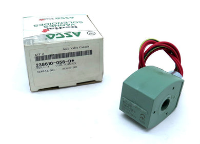 Asco 238610-058-D* Solenoid Valve Coil 249V/60Hz 220V - Advance Operations