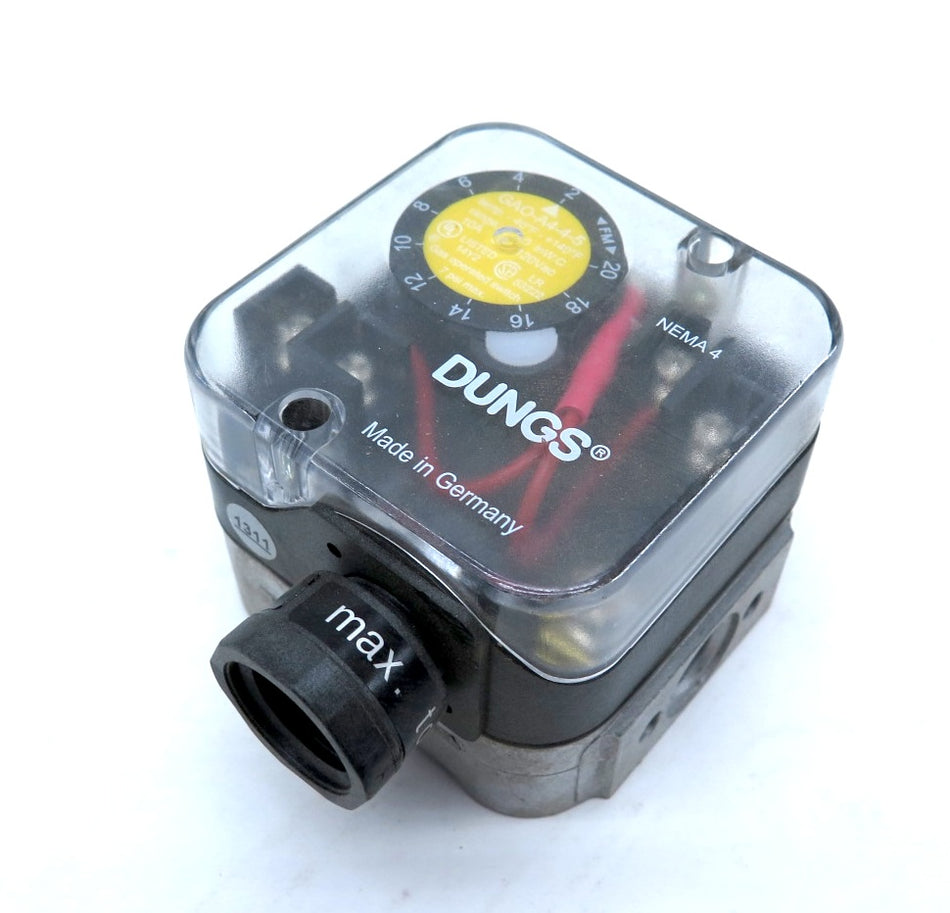 Dungs GAO-A4-4-5 Pressure Switch 120Vac 10A 7psi - Advance Operations