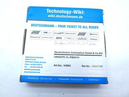 Deutschmann Automation Unigate CL-PBDPV1 CL-Profibus Protocol Converter - Advance Operations