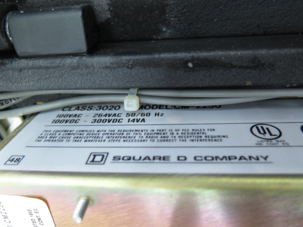 Schneider / Square D CM-2250 Circuit Monitor & Full Enclosure & Connector - Advance Operations