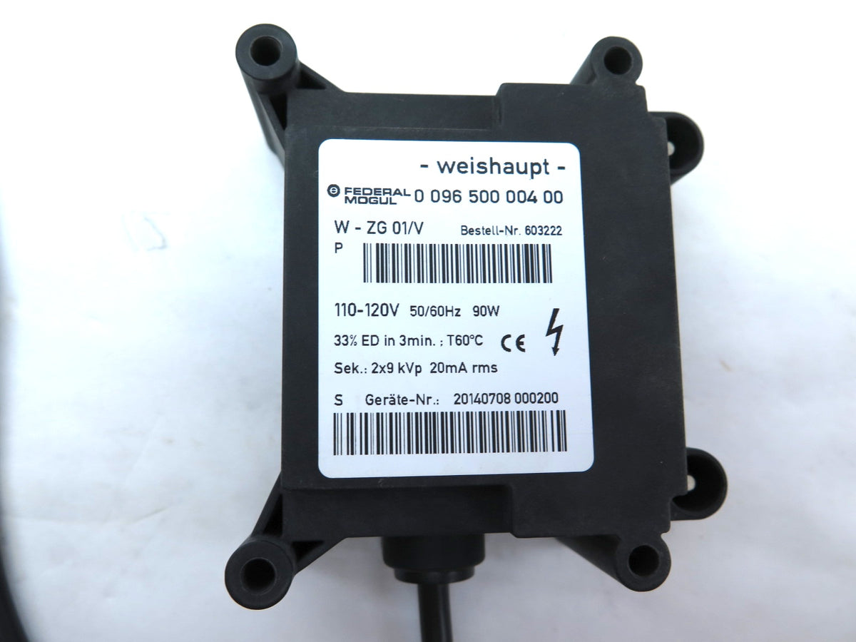 Weishaupt W-ZG01/V // Federal Mogul 096 500 004 00 Ignition Transformer - Advance Operations