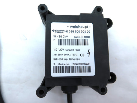 Weishaupt W-ZG01/V // Federal Mogul 096 500 004 00 Ignition Transformer - Advance Operations