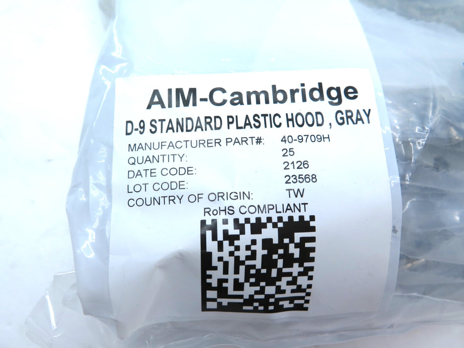 Aim-Cambridge D-9 Standard Plastic Hood Gray 40-9709H LOT OF 25 - Advance Operations