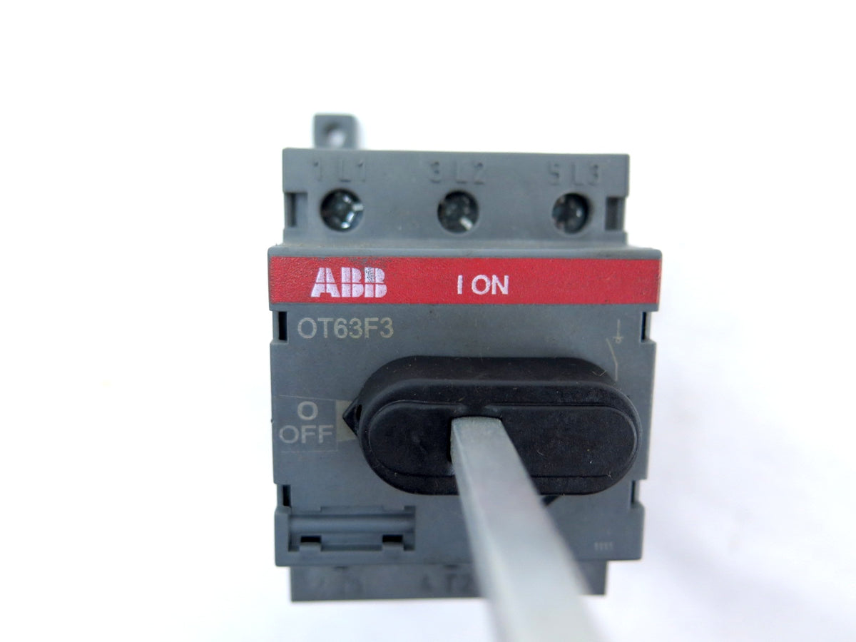 ABB OT63F3 General Purpose Switch & 7" Handle guide  600V 30HP Max - Advance Operations