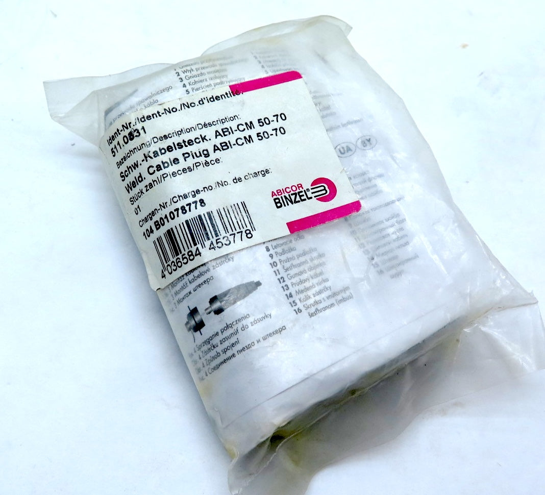 Abicor Binzel 511.0331 Male Cable Plug ABI-CM 50-70 - Advance Operations