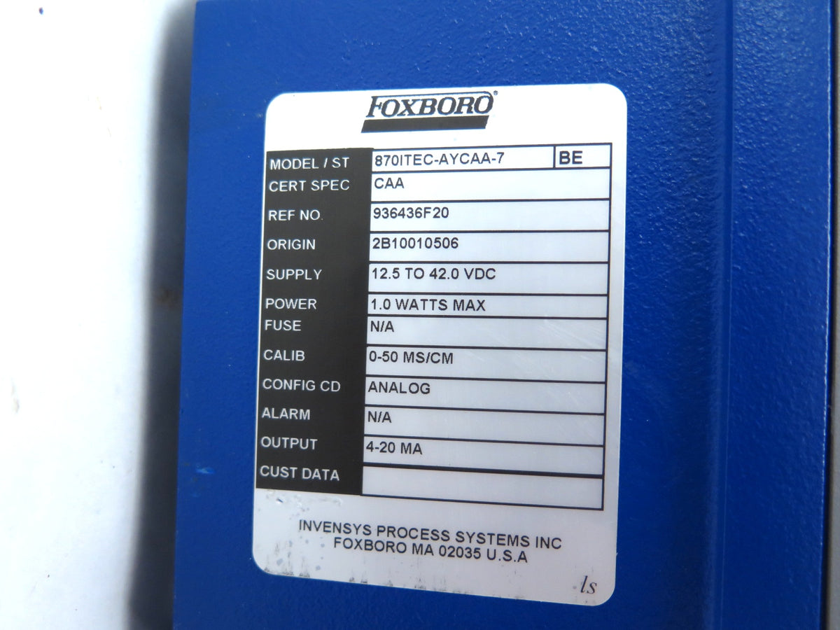 Foxboro 870ITEC-AYCAA-7 Transmitter 12-42Vdc - Advance Operations