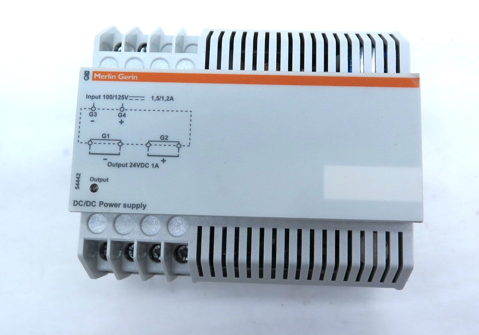 Merlin Gerin / Schneider Electric 54442 Power Supply DC 125V to 24Vdc 1A - Advance Operations