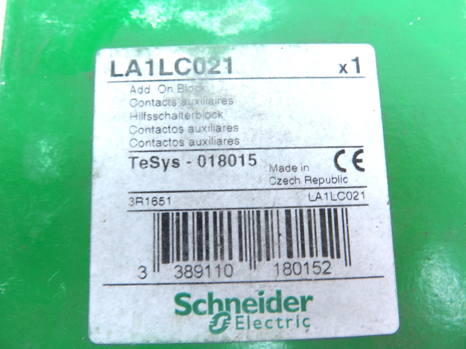 Schneider Electric LA1LC021 ADD On Contact Block - Advance Operations