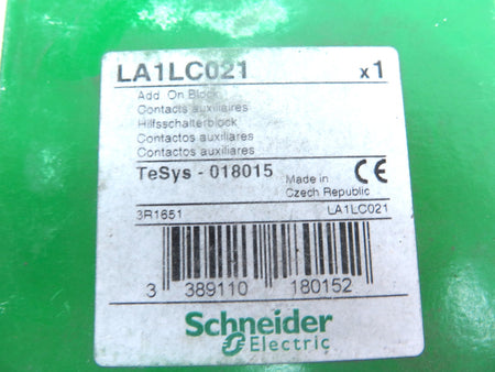 Schneider Electric LA1LC021 ADD On Contact Block - Advance Operations
