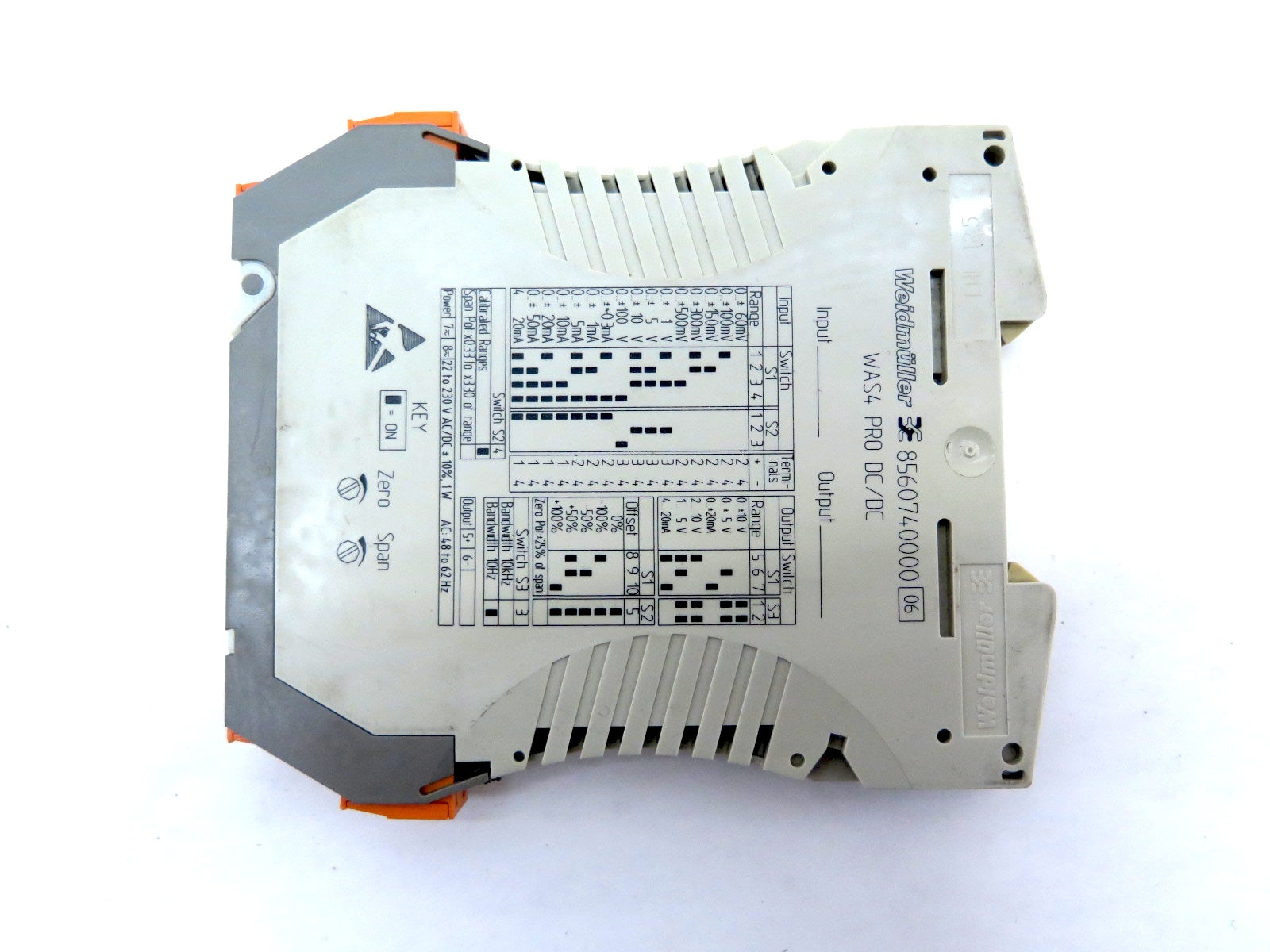 Weidmuller 8560740000 WAS4 Pro DC/DC Analog Signal Isolator - Advance Operations