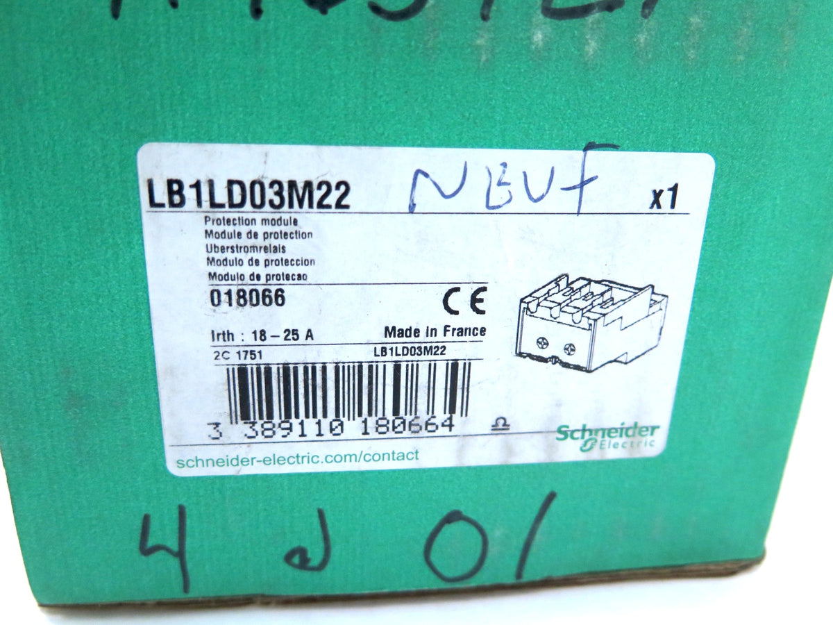 Schneider Electric LB1LD03M22 Overcurrent Relay / Protection Module - Advance Operations