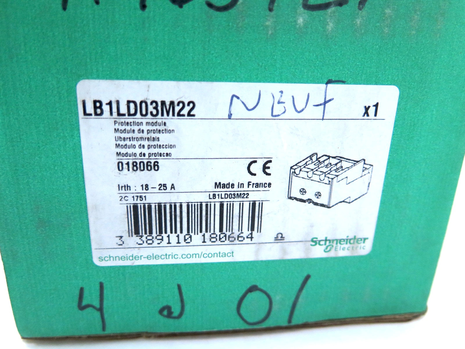 Schneider Electric LB1LD03M22 Overcurrent Relay / Protection Module - Advance Operations