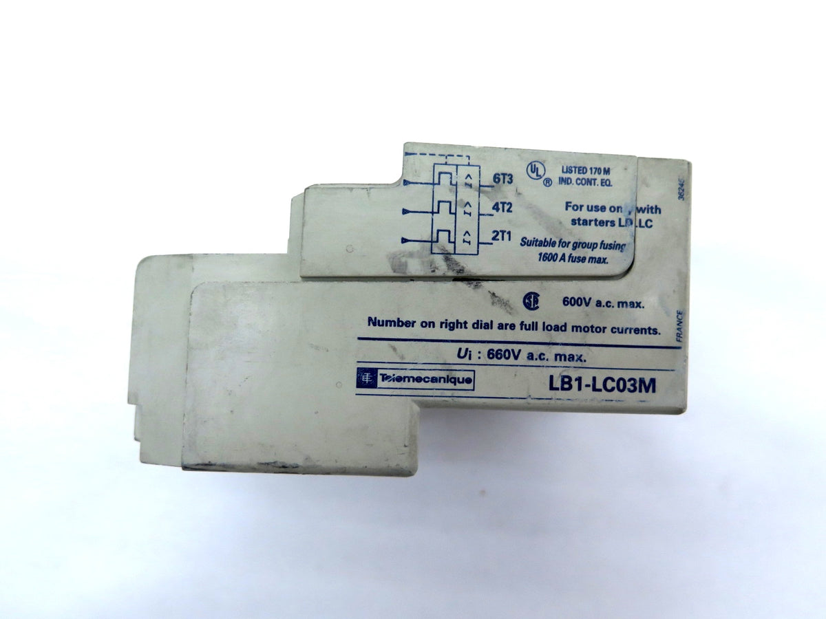 Telemecanique LB1-LC03M08 Overload Relay / Protection Module - Advance Operations