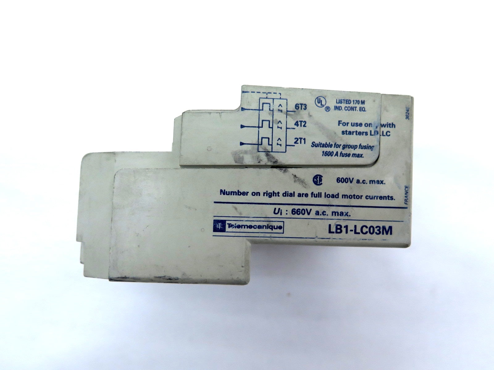 Telemecanique LB1-LC03M08 Overload Relay / Protection Module - Advance Operations