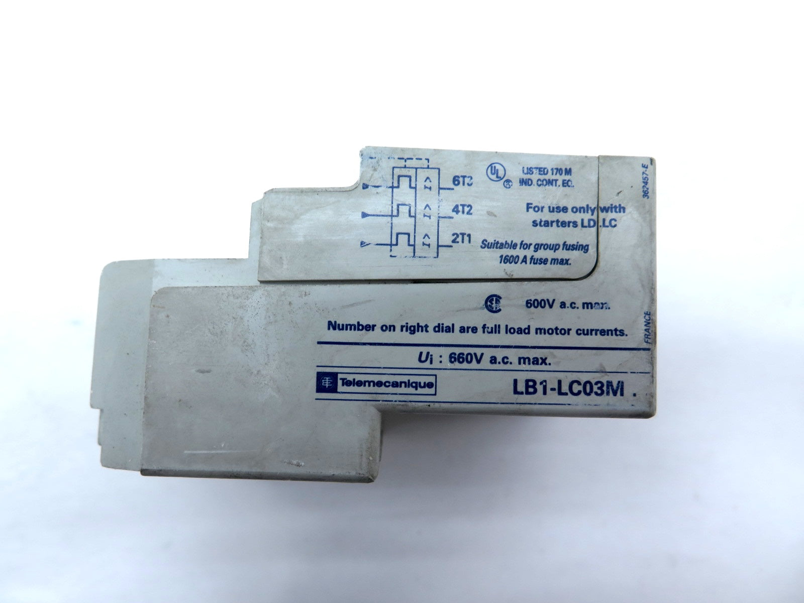 Telemecanique LB1-LC03M07 Protection Module / Overload Relay 1.6-2.5A - Advance Operations