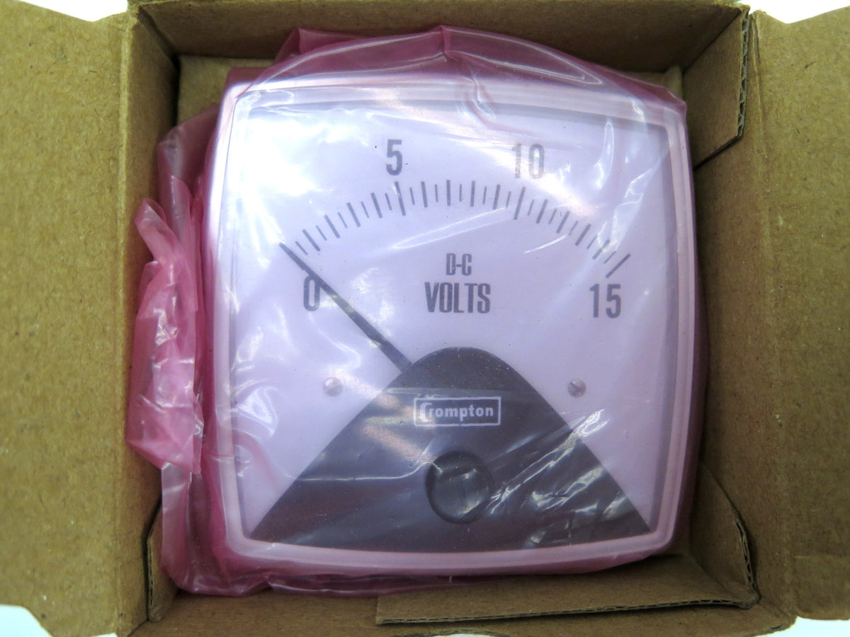 Crompton Instruments 016-01VA-NDND Panel Meter 0-15 Volts DC - Advance Operations