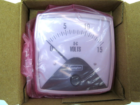 Crompton Instruments 016-01VA-NDND Panel Meter 0-15 Volts DC - Advance Operations
