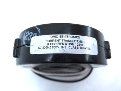 Ohio Semitronics 10418 Current Transformer Ratio 50:5 600V - Advance Operations