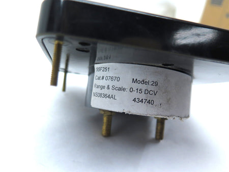 Simpson Voltmeter DC 0-15A Model 29 / 07670 - Advance Operations