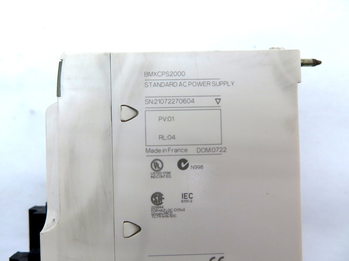 Telemecanique BMXCPS2000 Modicon M430 Power Supply 100-240Vac -24VDC - Advance Operations