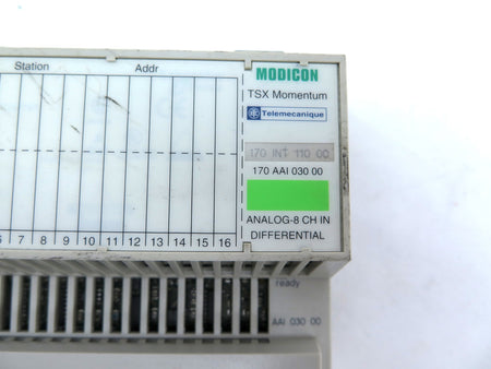 Telemecanique Modicon 170AAI03000 Analog 8 CH IN Differencial & Base - Advance Operations