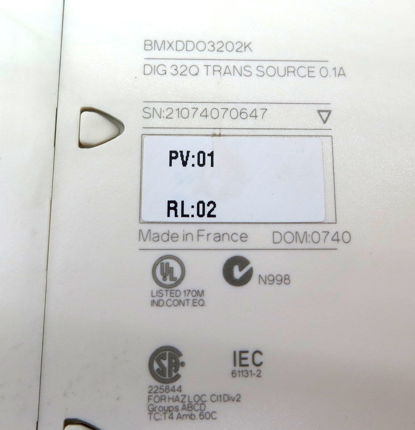 Schneider Electric BMXDDO3202K DIG 32Q Trans Source 0.1A - Advance Operations