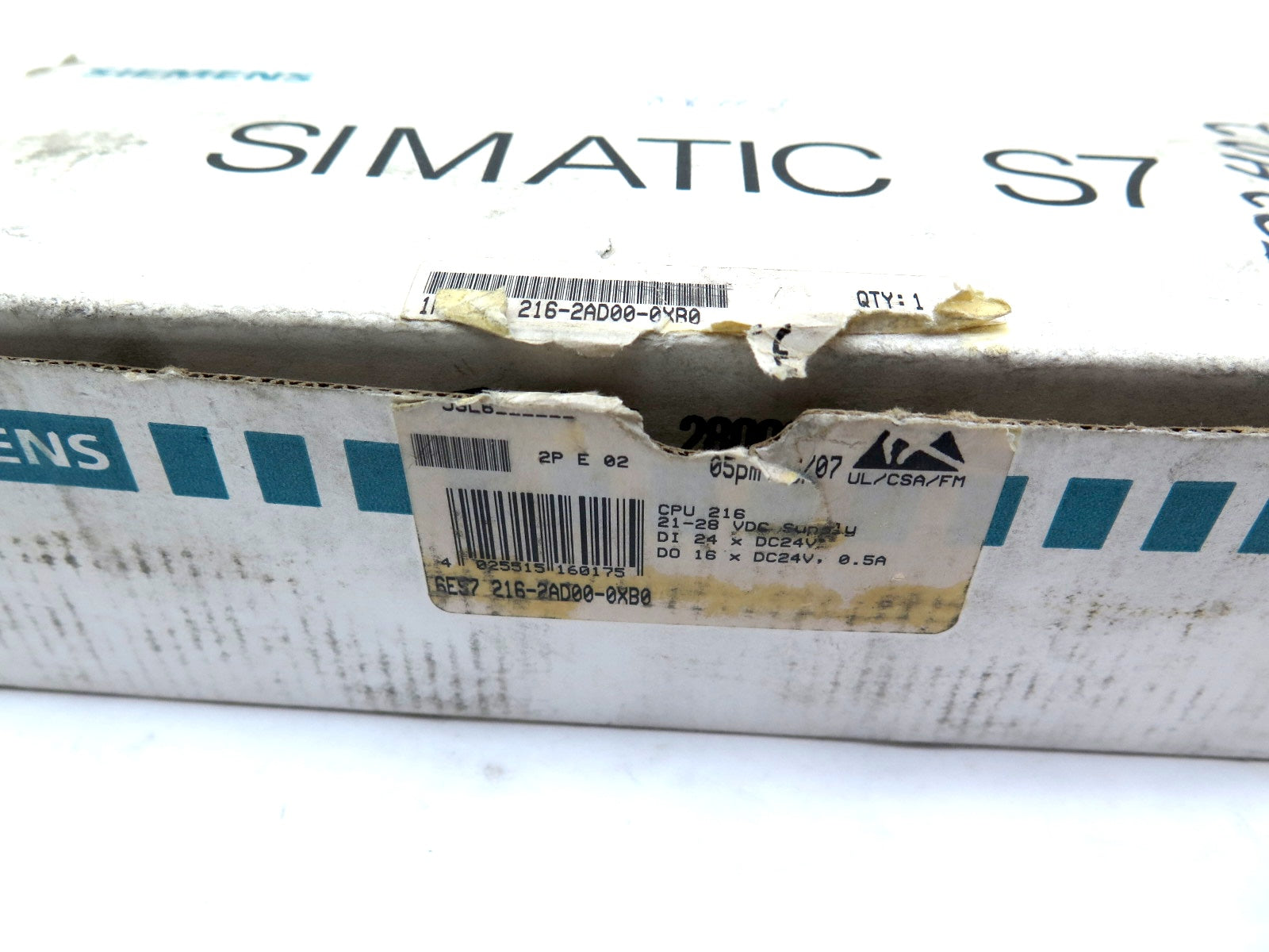 Siemens 1P 6ES7 216-2AD00-0XB0 E-Stand 02 PLC CONTROLLER Simatic CPU 216 - Advance Operations
